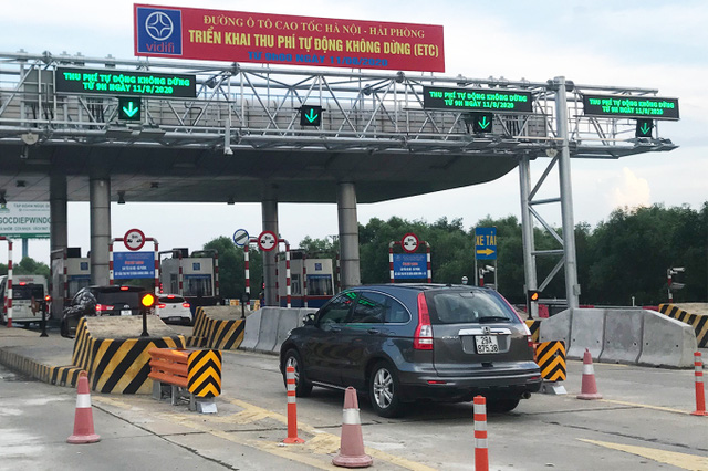 Từ ngày 1/6 tới đây, tuyến cao tốc Hà Nội - Hải Phòng bắt đầu thí điểm chỉ có thu phí tự động không dừng.