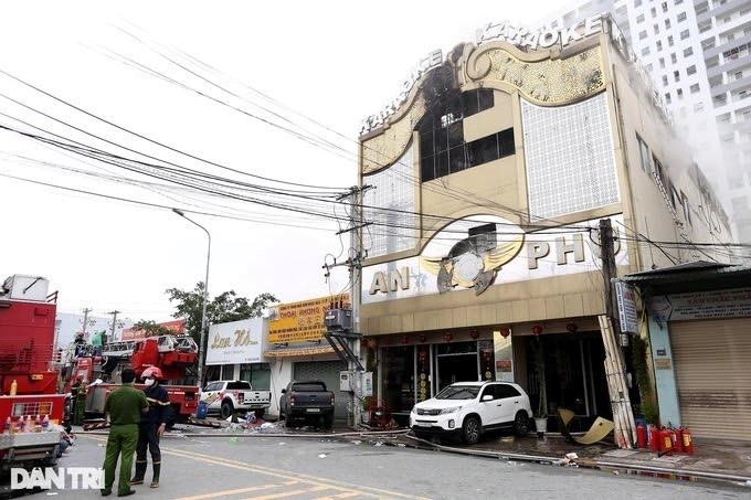 Vụ cháy quán karaoke An Phú (TP Thuận An, tỉnh Bình Dương) làm 32 người chết, xảy ra ngày 06/9/2022 (Ảnh: Dân trí)
