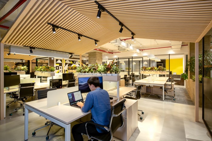 Văn phòng xanh không đơn giản chỉ là văn phòng có trồng nhiều cây xanh. Ảnh minh họa: OK Furniture
