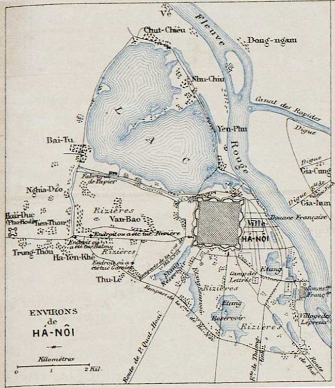 Bản đồ Hà Nội thời thuộc Pháp (Ảnh: CAND)