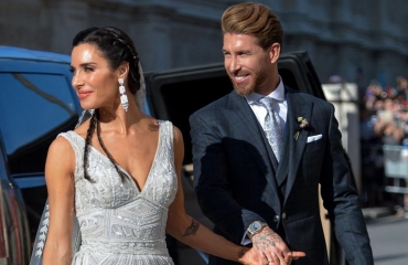 Sergio Ramos đeo Patek Philippe Nautilus 5980/1AR trong lễ cưới với Pilar Rubio