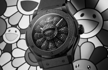 Đồng hồ Hublot Classic Fusion Takashi Murakami All Black- cảm hứng từ một bông hoa đang cười
